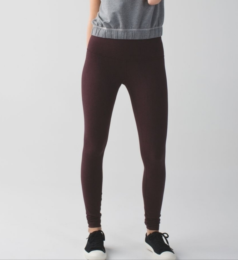 Lululemon Wunder Under pant cotton roll down